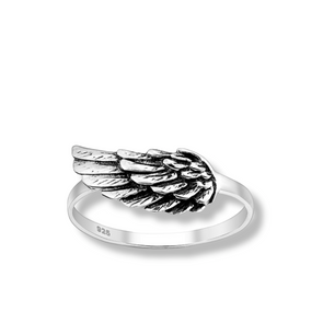 silver wing ring