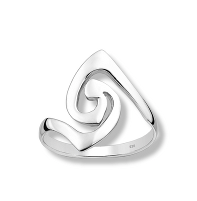 silver swirl ring