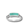 turquoise band silver ring - r119 - sterling