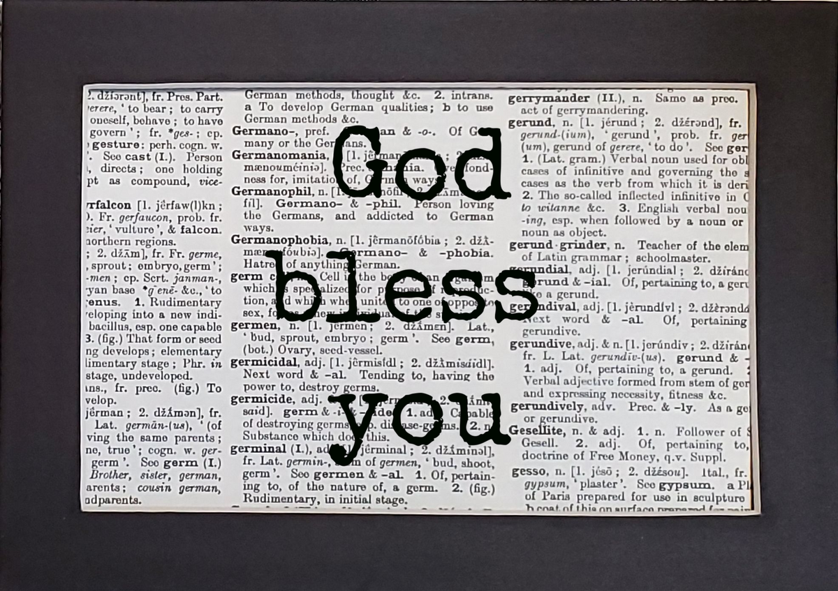 God bless you print – juNxtaposition®