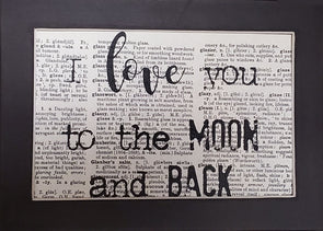 love moon & back print