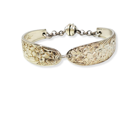 silver plate double bracelets