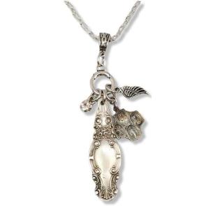 silver plate spiritual pendants