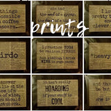 vintage dictionary inspirational prints