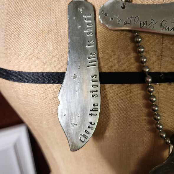 stamped pendants