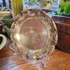 stamped silver plate dish - forever wild