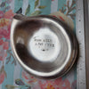 stamped silver plate dish - run wild live free