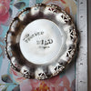 stamped silver plate dish - forever wild