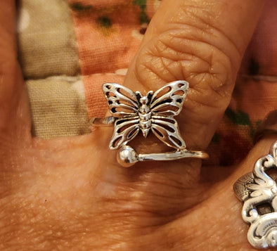 butterfly sterling ring - limited