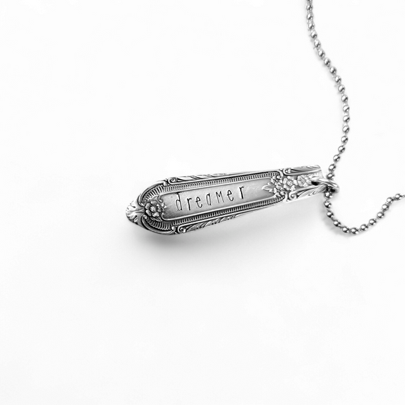 stamped necklace / pendant dreamer
