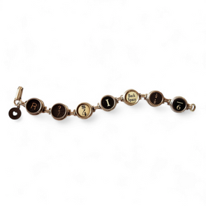 typewriter key bracelet 26