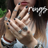 sterling silver spoon rings