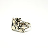 floral sterling ring - r101