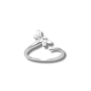 dragonfly ring - r118 - sterling silver
