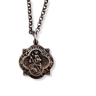 Vintage st store christopher necklace