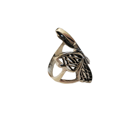 sterling silver butterfly ring