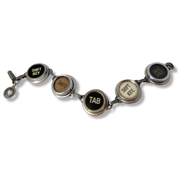 tbr233 typewriter key bracelet