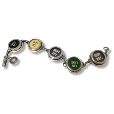 tbr240 typewriter key bracelet