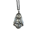 small Catholic notify a priest sterling silver vintage medal