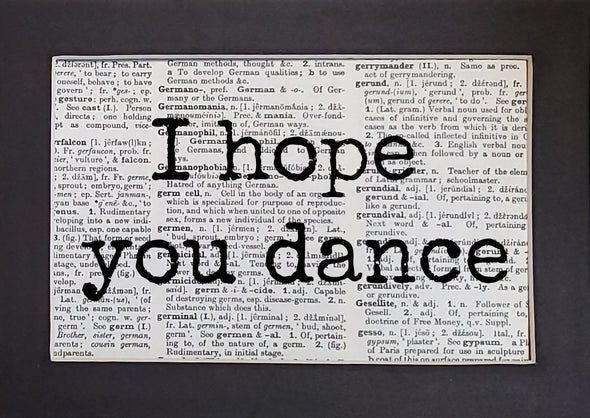 dance print