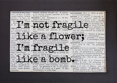 fragile print