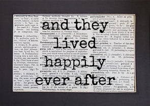 happily ever after print