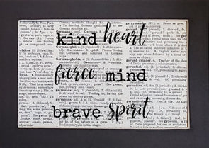 kind heart print
