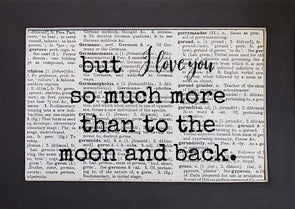 moon & back more print