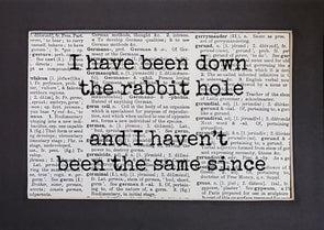 rabbit hole print