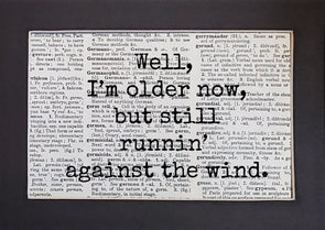 running against the wind print