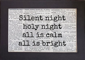 silent night print