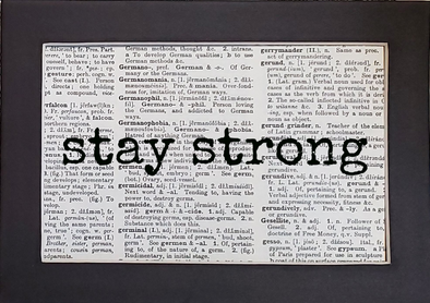 stay strong print