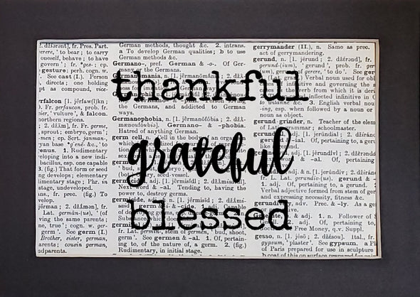 thankful grateful print