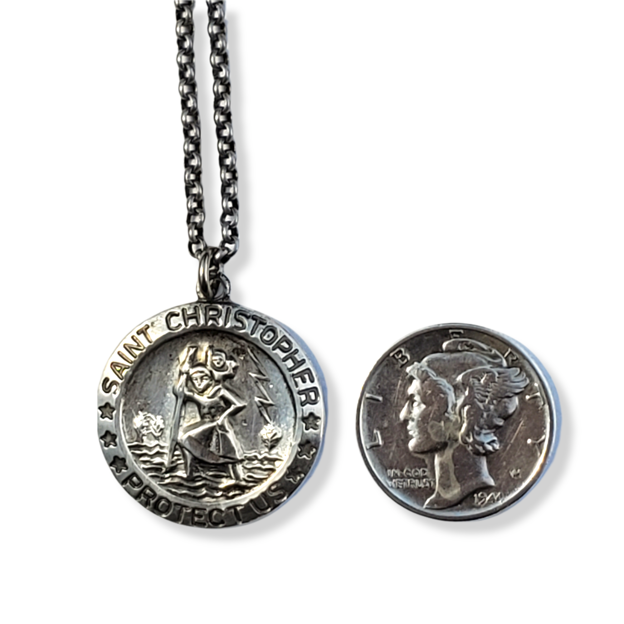 St Christopher Medallion Silver 2024 | canzonerilegal.com