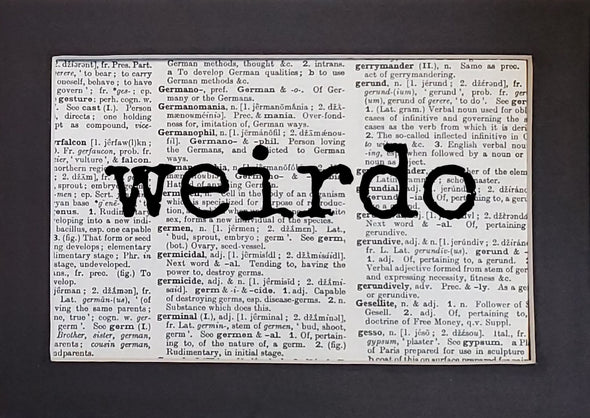 weirdo print