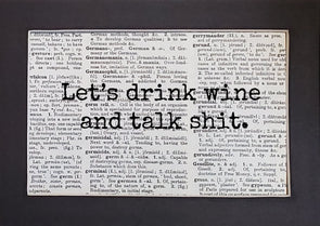 wine talk print